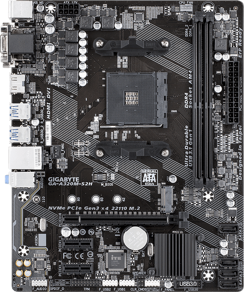 Gigabyte Micro ATX GA-A320M-S2H Motherboard