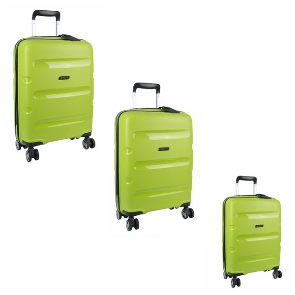 Cellini Cruze Trolley 3 Piece Luggage Set- Lime Green