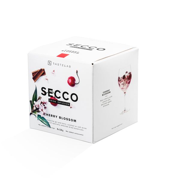 Secco 8 Pack - Drink Infusion - Includes 8 packets of : Cherry Blossom