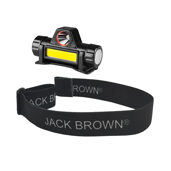Jack Brown LED Rechargeable Head Lamp - Genuine Brightness