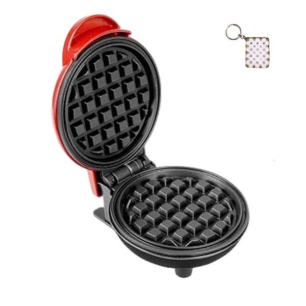 Black &amp; Red Mini Waffle Maker And A Keyholder