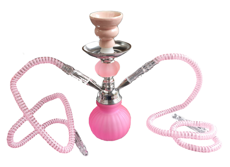 Pink Funky Hookah, Hubbly Bubbly - Twin Pipe