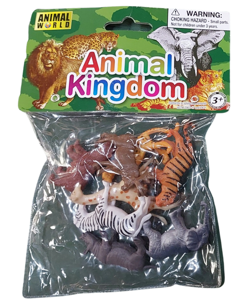 Animal Kingdom 8 Piece Lion Elephant Zebra Rhino Giraffe and lots more