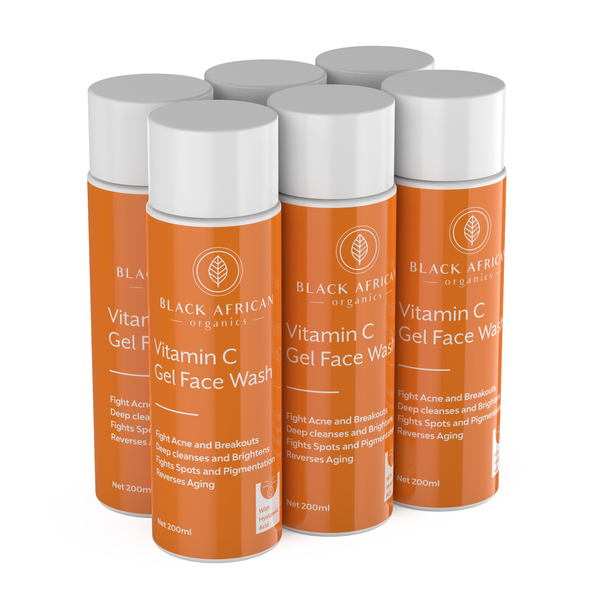 Buk Vitamin C and Hyaluronic Acid Gel Facewash | Fights Acne and Spots x 6