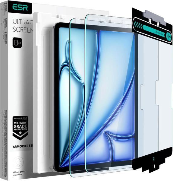 ESR Armorite Screen Protector for iPad Air 11 , Air 10.9, Pro 11 - 2 pack