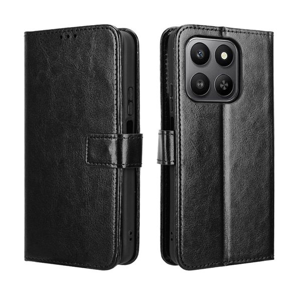 Crazy Horse Pattern Leather Case Compatible with Huawei Pura 80 Pro Plus