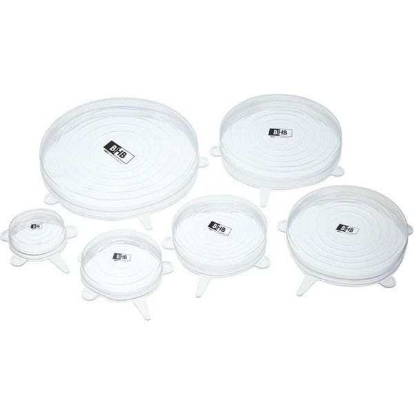 BHB - 6 Pack Silicone Stretching Food Preserving Lids