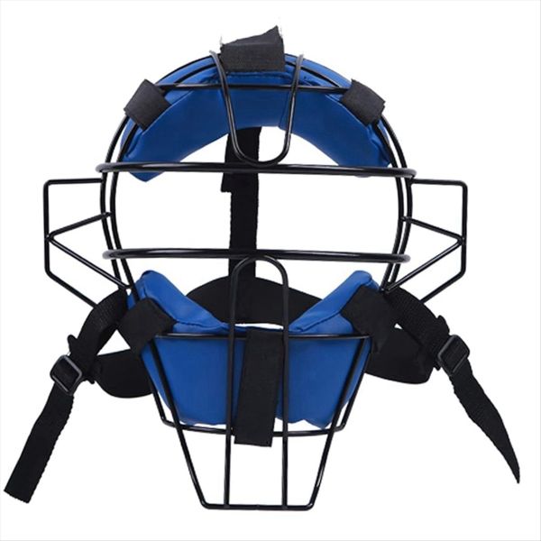 Full-Face Baseball Catcher Mask Secure Does Not Obstruct View Black