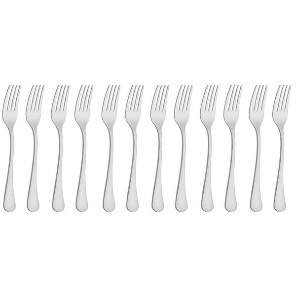 Tramontina 12 Piece Table Fork Zurique Range Stainless Steel Dishwasher Safe
