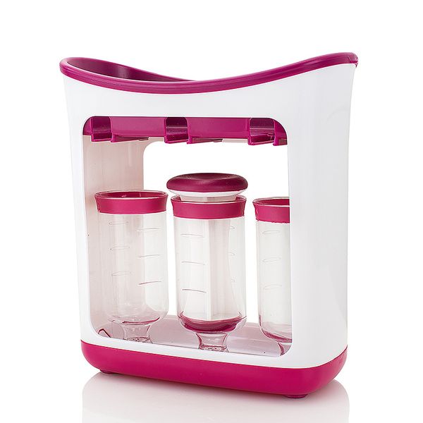 Baby Food Storage &amp; Portioning Set - Pink