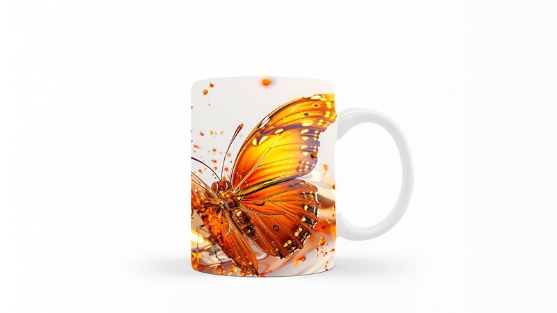 Designer Art Coffee Mug -003-Butterfly