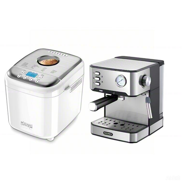 20Bar Espresso Coffee Machine &amp; Bread Maker Combo -Italian Pump 19 Programs