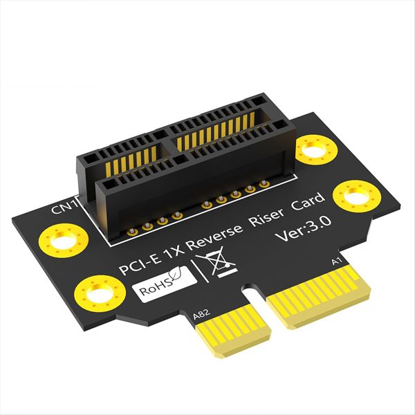 Pci-E 1 x 3.0 90Degree Reverse Male To Female Riser Card for 1U Server
