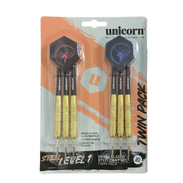 Unicorn SDL Level 1 - Brass Darts - 2 Pack - 19g