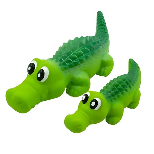 GNH Interactive Pet Squeaky Latex Toy - Crocodile