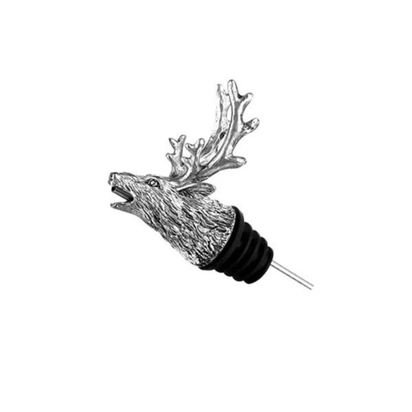 QKTNIUBI Metal Deer Head Wine Pourer