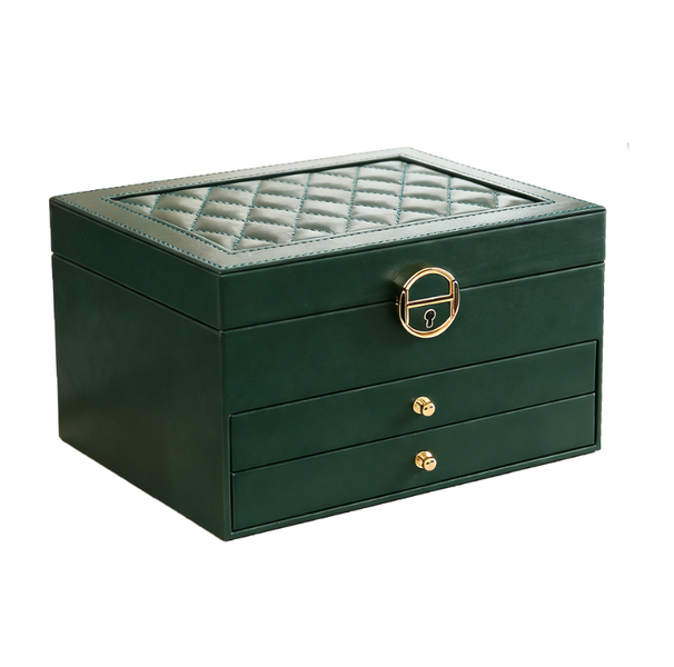 Light Luxury Three-Layer,Large Capacity,Multifunctional Jewelry Storage Box