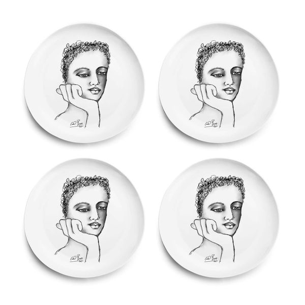 Carrol Boyes Dinner Plate Set of 4- Just a Thought