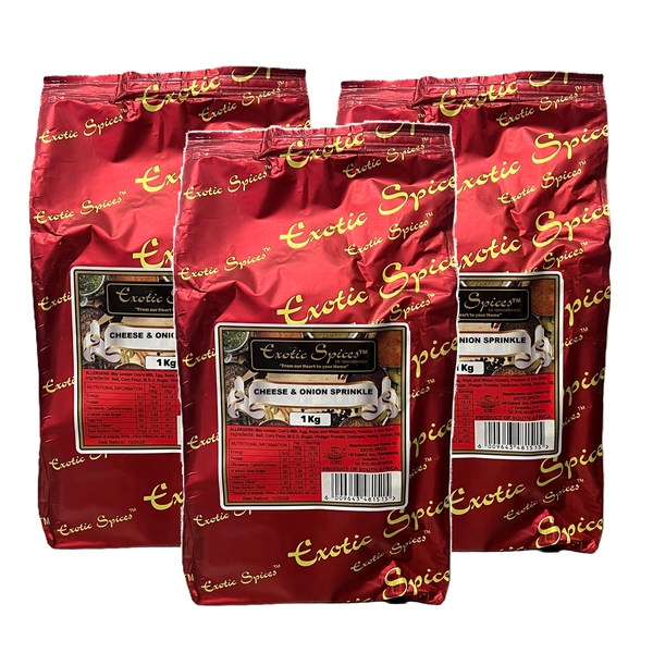 Exotic Spices Cheese &amp; Onion Sprinkles - 3 pack