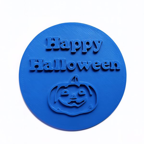 Happy Halloween Fondant Stamp - Pumpkin Design - Cookie and Fondant
