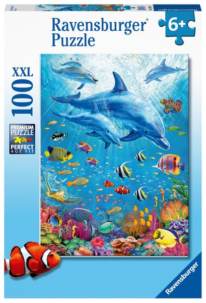 Ravensburger 100 Piece Xxl Puzzle-Pod Of Dolphins