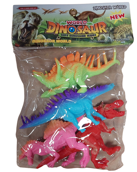 Animals Dinosaurs Bright 4 Piece 18cm
