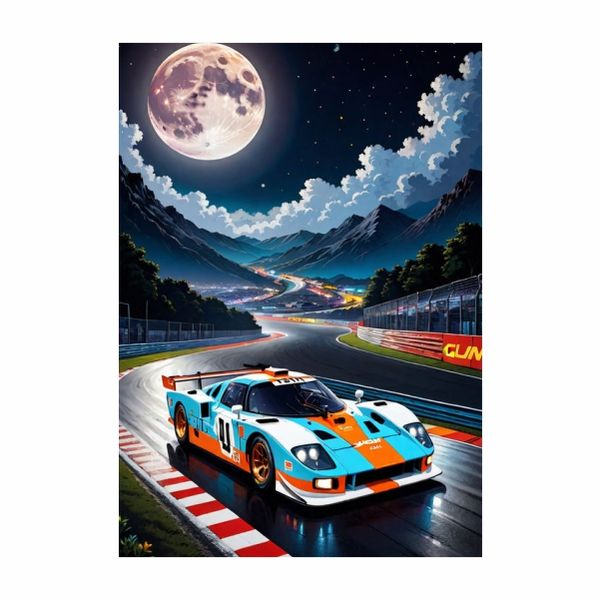 Space Car 002 - A1 Poster