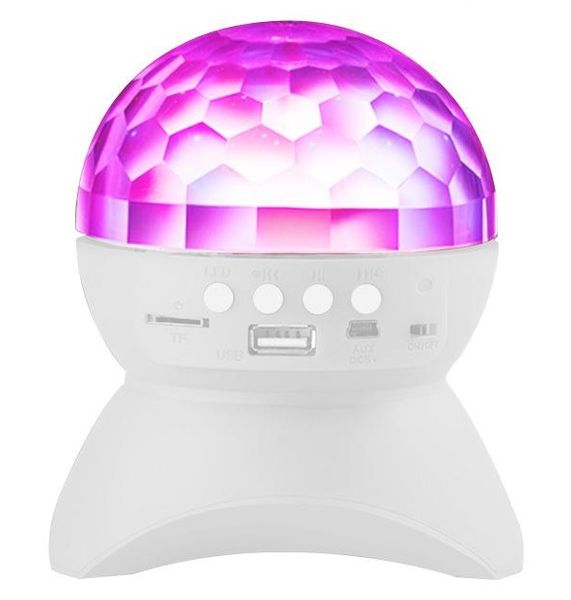 Disco Strobe Light Ball Self Turning with Built in Bluetooth Speaker
