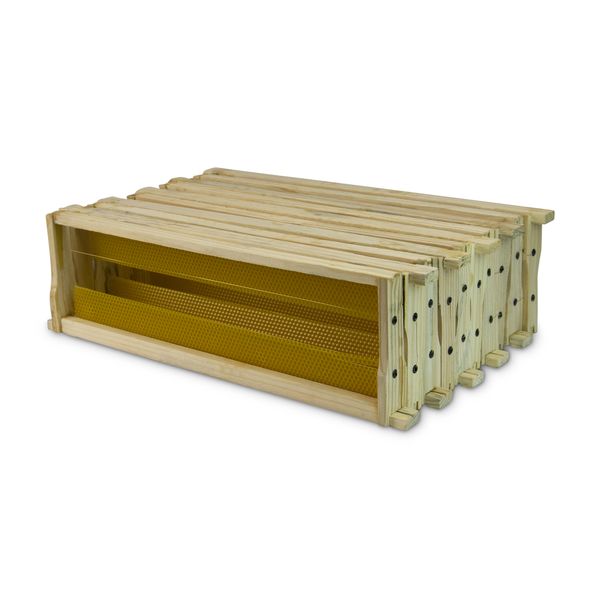 Super Frames - Assembled - Pack of 10 with Wax Starter Strip