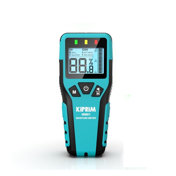 Kiprim Non-Destructive Pinless Wood Moisture Meter Hygrometer