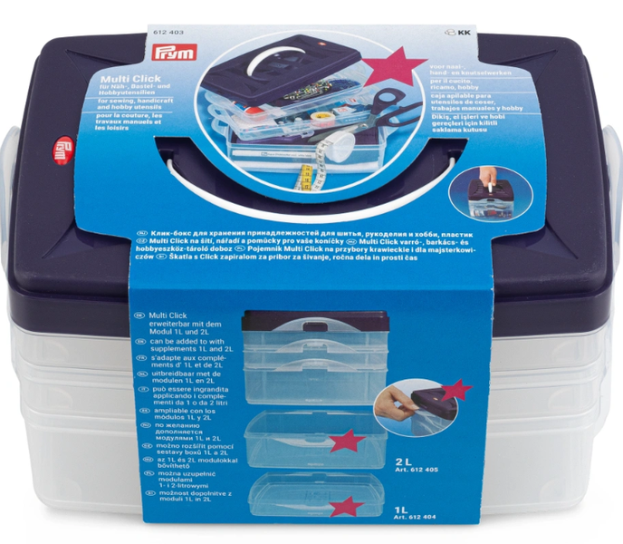 Prym Sewing Hobby Storage Box Multi Click Basic &amp; Expansion Modules