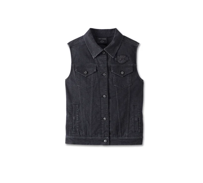 Women's Kickstart 3-in-1 Black Denim Jacket - Black Beauty