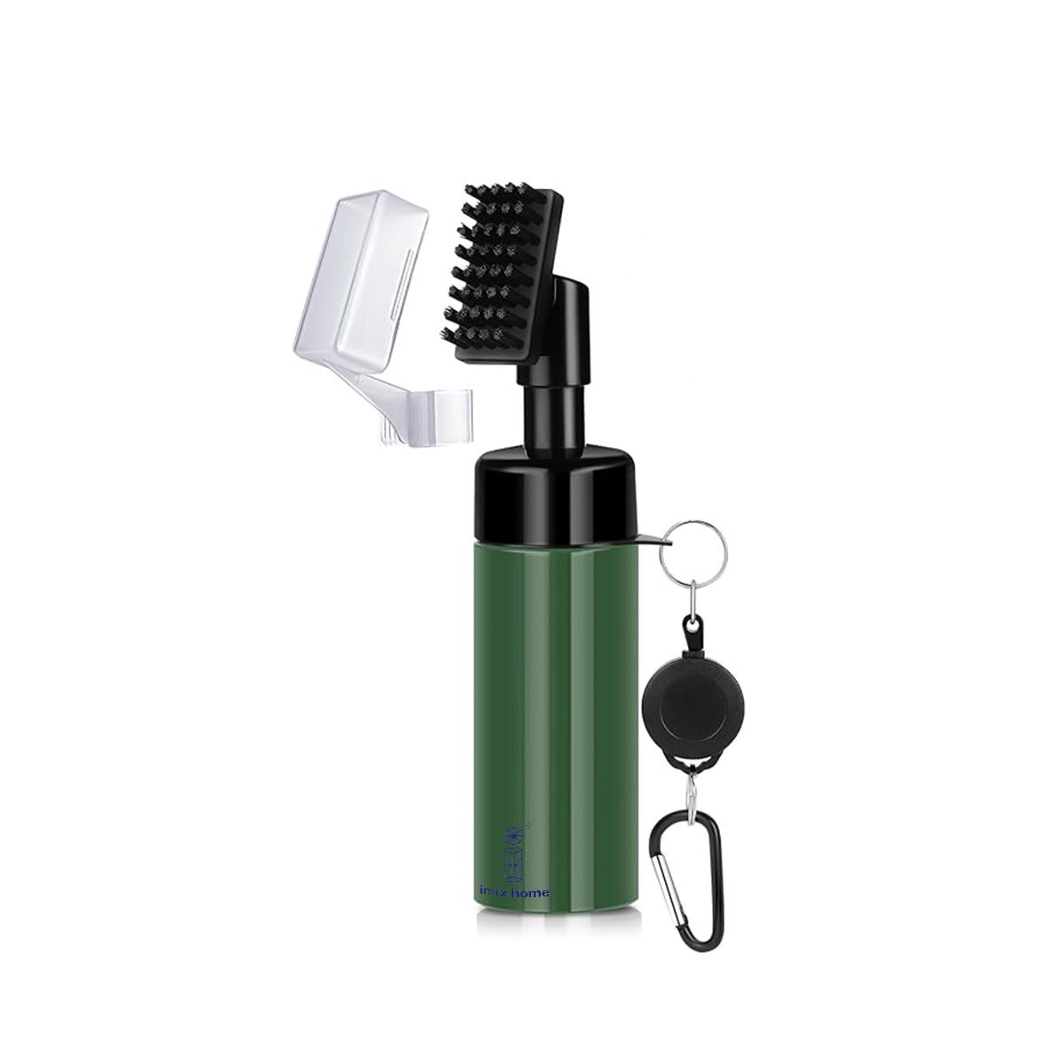 Golf Club Cleaner Brush with Retractable Zip-line