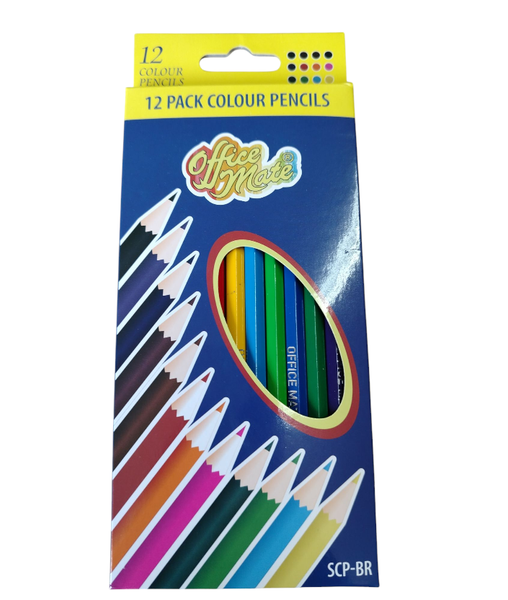 Office Mate Sharpened Colour Pencils
