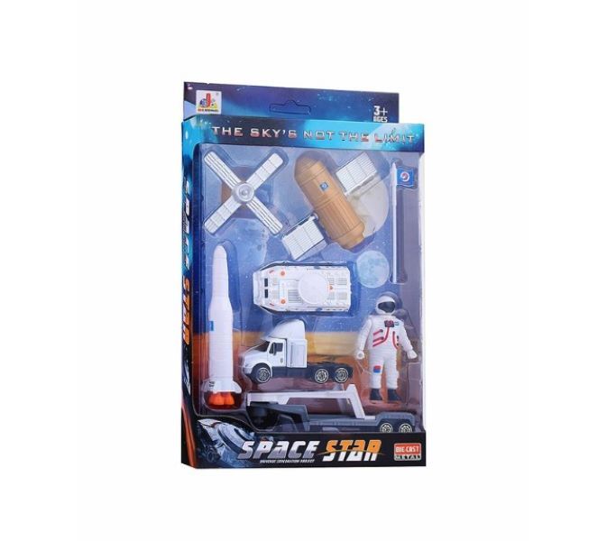 UNIW Kids Educational Space Station and Rocket Play Set