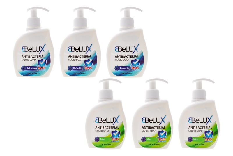 Anti- Bacterial Liquid Soap Bundle (Mint &amp; Refreshing) - 354ml x 6 Bottles