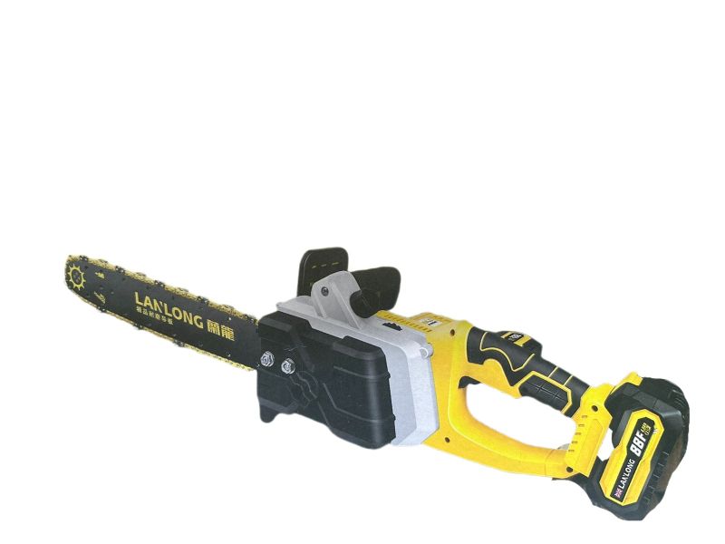 Lanlong Anti-Slip Electric Lithium Battery Cordless Chain Saw Machine