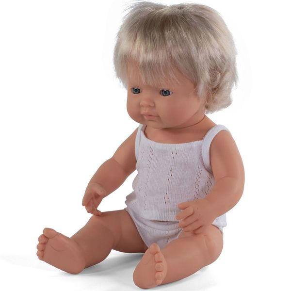 Miniland Dolls (Baby Caucasian Blonde Girl) 38cm