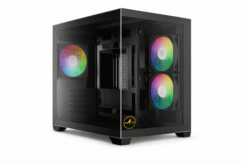 Ant Value Tempered Glass Mid-Tower Computer Case/Gaming Cabinet/PC Case- H1