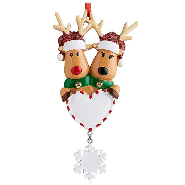 Family Christmas Tree Family Set Gift (Christmas Deer, Family of 2)