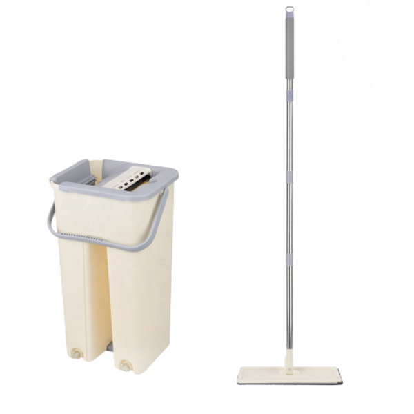 Microfiber Flat Mop &amp; Bucket Squeeze