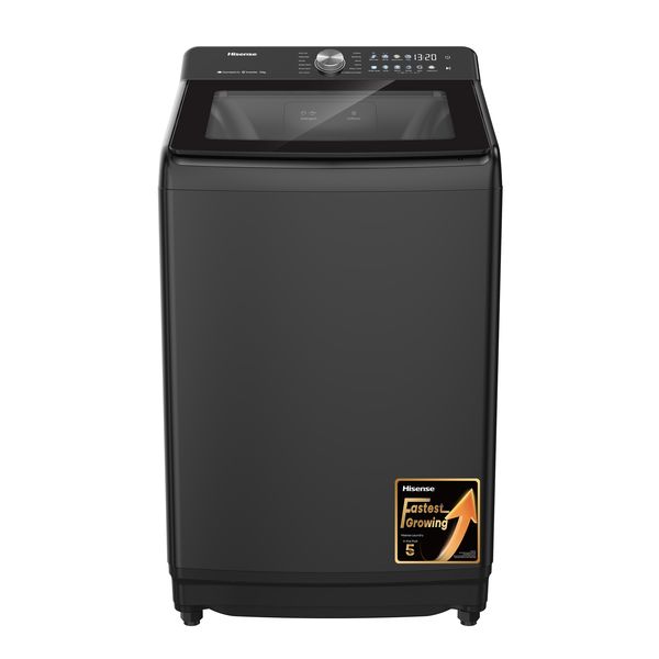 Hisense 21Kg Smart Top Loader Washing Machine with Inverter-Premium Black