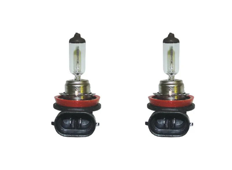 H11 12V 55W Right-Angle 2-Pin Halogen Headlight Globes (2-Pack)