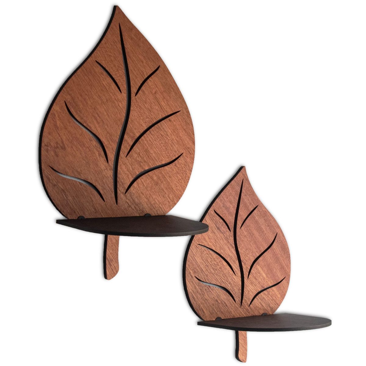 db Creative - Plant Leaf Wall Shelf Set of 2
