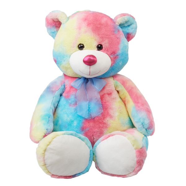 JP Cuddly Huggable &amp; Soft Giant Teddy Bear Colourful Rainbow 150cm
