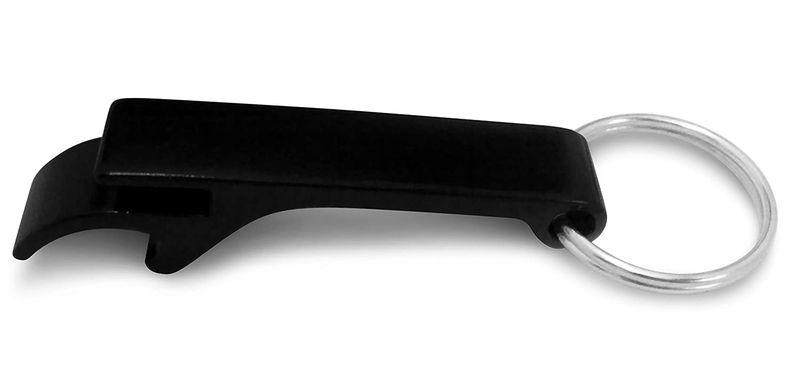 Mihuis Black Bottle Opener Keyring - Pack of 2