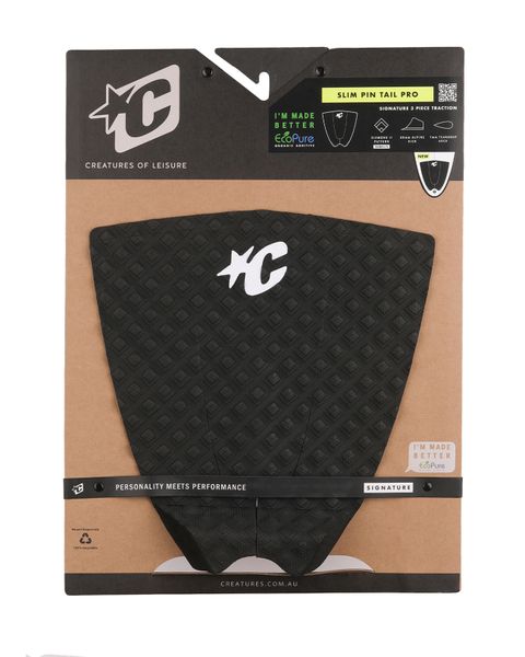 Creatures Signature Pin Tail Pro Surfboard Traction : Black