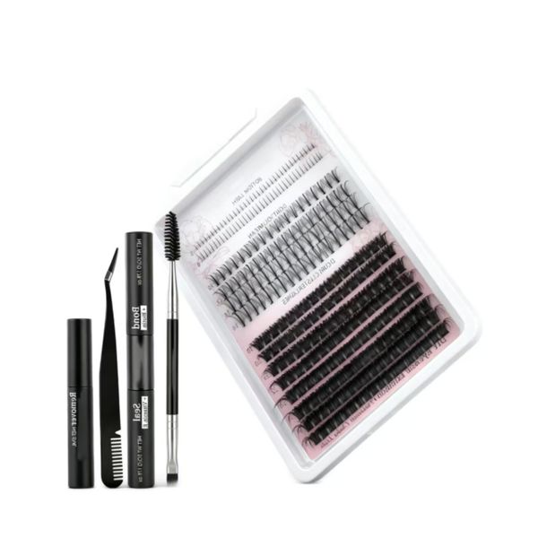 Natural Waterproof False Eyelashes Set 5-16mm Contains 304 Eyelash Clusters