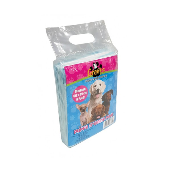 Grants - Puppy Training Pads Medium 6 Pack