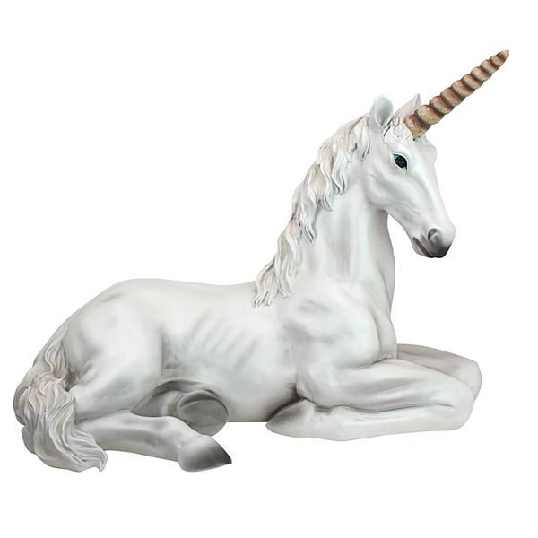 Home Garden Decor Elegant Nordic Resting Unicorn Statue(21cm)